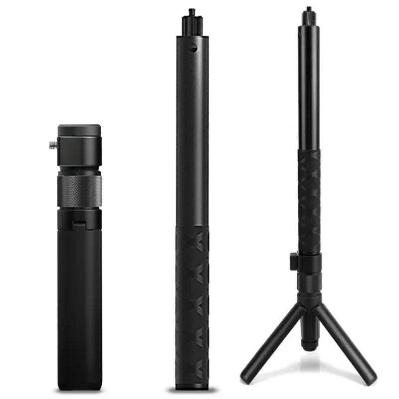 Vamson Invisible Selfie Stick for Insta360 X3 – Rotating Bullet Time Handheld Tripod for GoPro & Insta360 ONE