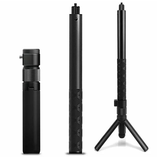 Vamson Invisible Selfie Stick for Insta360 X3 – Rotating Bullet Time Handheld Tripod for GoPro & Insta360 ONE