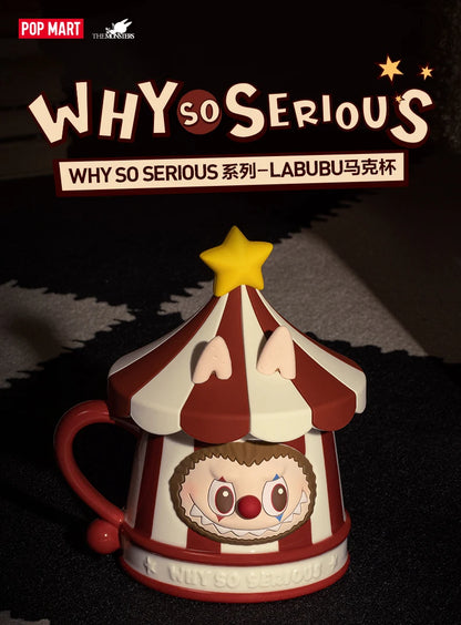 POP MART Labubu Ceramics Mug Blind Box – Why So Serious Series Cute Anime Collectible Toy & Halloween Gift