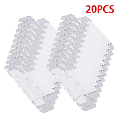 10/20/30/50/100pcs PVC Display Boxes — 1/64 Scale Car Model Toy Transparent Dustproof Exhibition Box for Collection & Gift Packaging