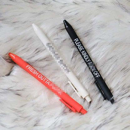 11Pcs Funny Adult Ballpoint Pen Set – Premium Swear Word "Days of The Week" Pens | Office Gift for Adults