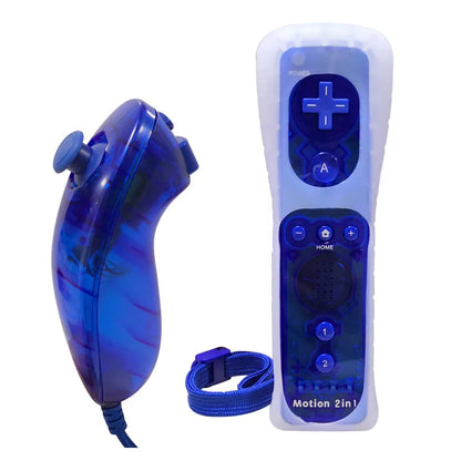 Nintendo Wii Remote and Nunchuk Controller with Motion Plus – Compatible Gamepad for Wii Console