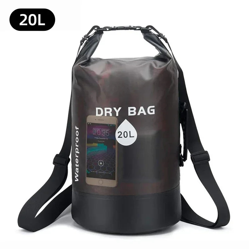 10L/20L Waterproof Dry Bag – Storage Pouch for Swimming, Trekking, Rafting, Boating & Kayaking (Backpack XD117Y)