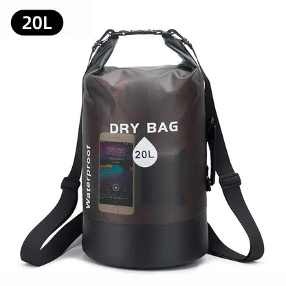 10L/20L Waterproof Dry Bag – Storage Pouch for Swimming, Trekking, Rafting, Boating & Kayaking (Backpack XD117Y)