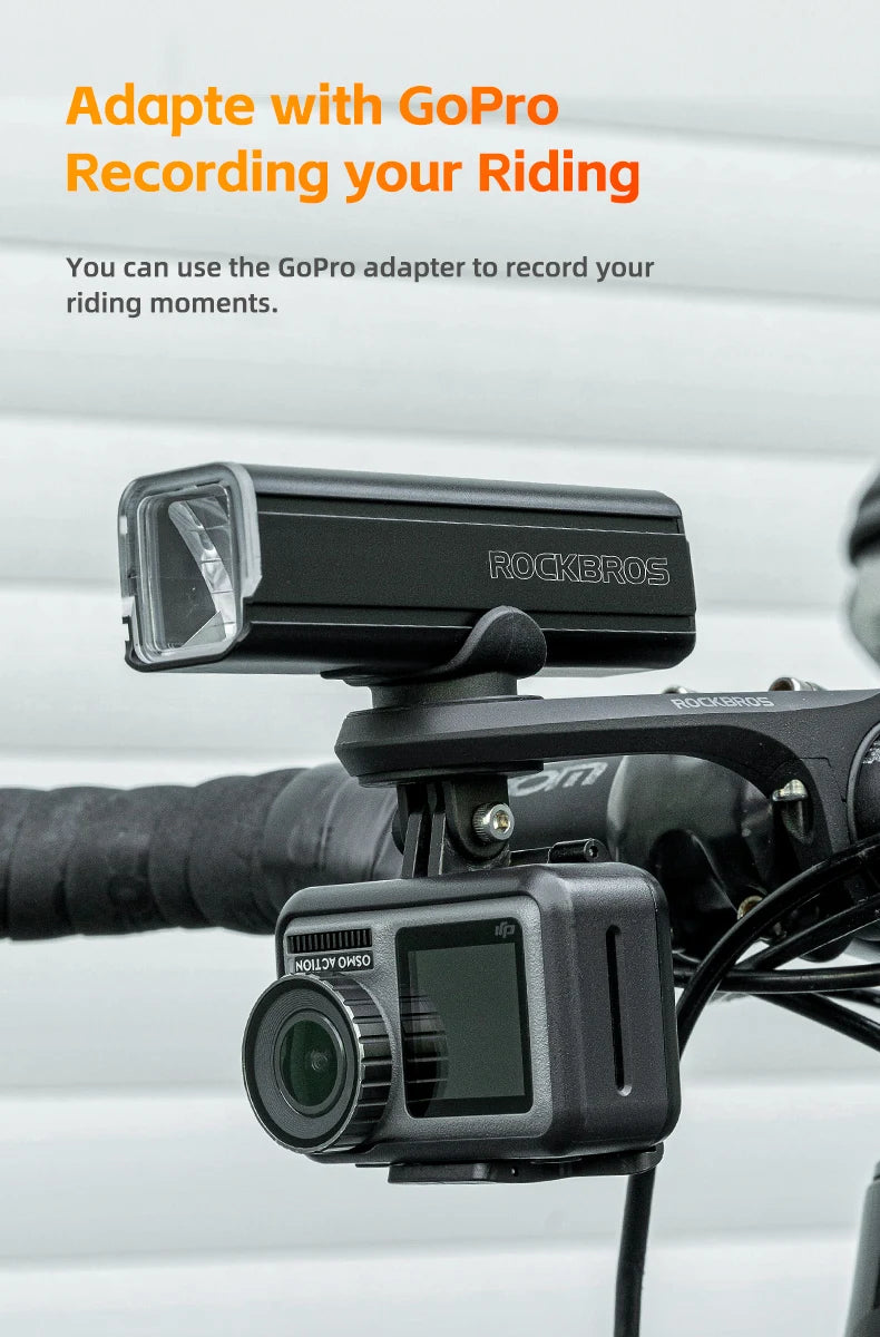 ROCKBROS Light Bracket – Nylon Bicycle Code Table Holder for Mountain & Road Bikes, Sports Camera & Lamp Extension Base