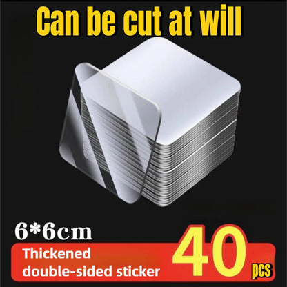 Double-Sided Nano Adhesive Tape – Reusable Super Strong Transparent Waterproof Wall Mount Stickers for Home & Office Use