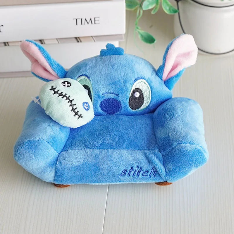 17cm Labubu Doll Storage Bag — Cute Transparent Cotton Crossbody Bag for Toy Display & Mini Sofa Accessories