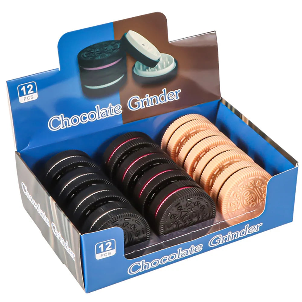 60MM Herb Grinder — Plastic Cookie & Biscuit Crusher | Hand Muller for Tobacco, Cigarettes & Chocolate