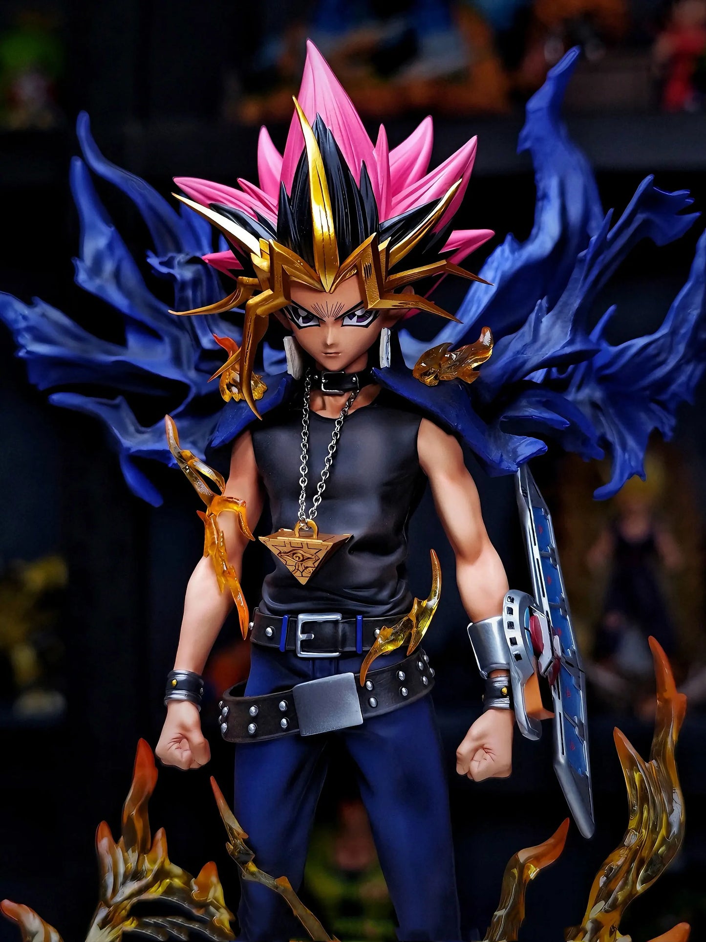 Yugi Muto Duel Monsters Action Figure - 28cm Dark Game PVC Statue, Collectible Figurine & Kids Toy Gift