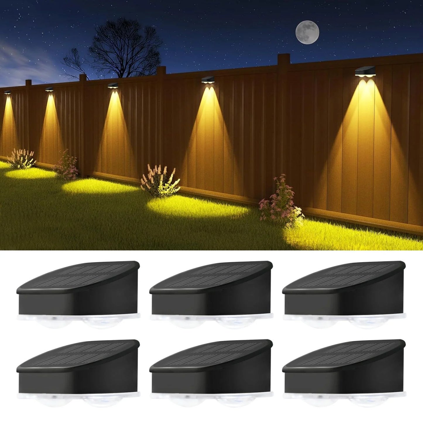 Solar LED Outdoor Wall Light - Waterproof Solar Powered Garden Lamp for Door Number, Balcony & Villa Decor