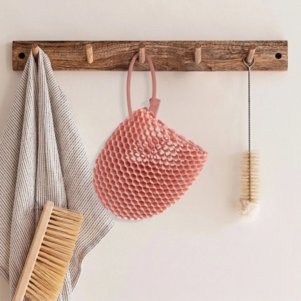 Honeycomb Exfoliating Shower Finger Caps - Breathable Skin Cleansing Scrubbers