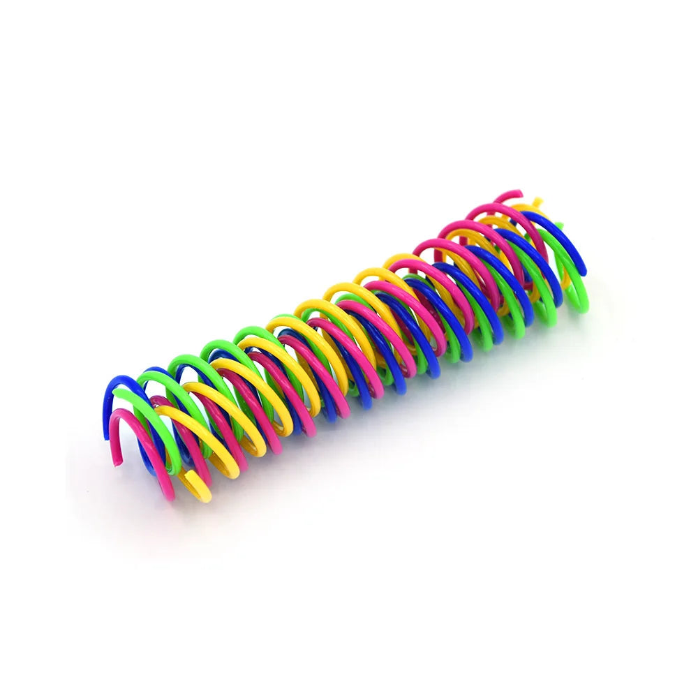 4/8/12PCS Cat Plastic Spring Toy – Interactive Beating Toy for Cats & Small Dogs, Fun Kitten Accessories