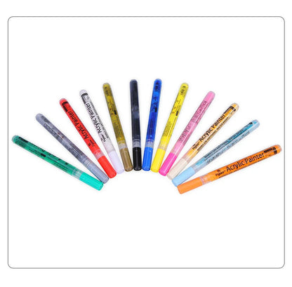 New Golf Club Color Changing Pen – Waterproof Acrylic Ink with Sunscreen & Covering Power, 12 Colors Gift for Golfers