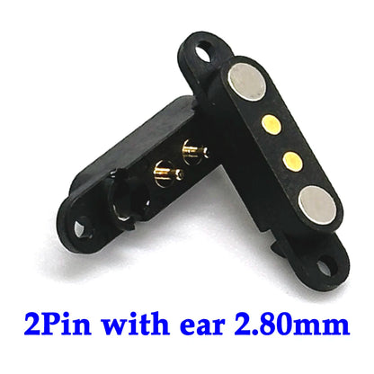 2A DC Magnetic Pogo Pin Connector Set - 2Pin 3Pin 4Pin 5Pin Spring Loaded Male Female Power Socket for Electronics Projects