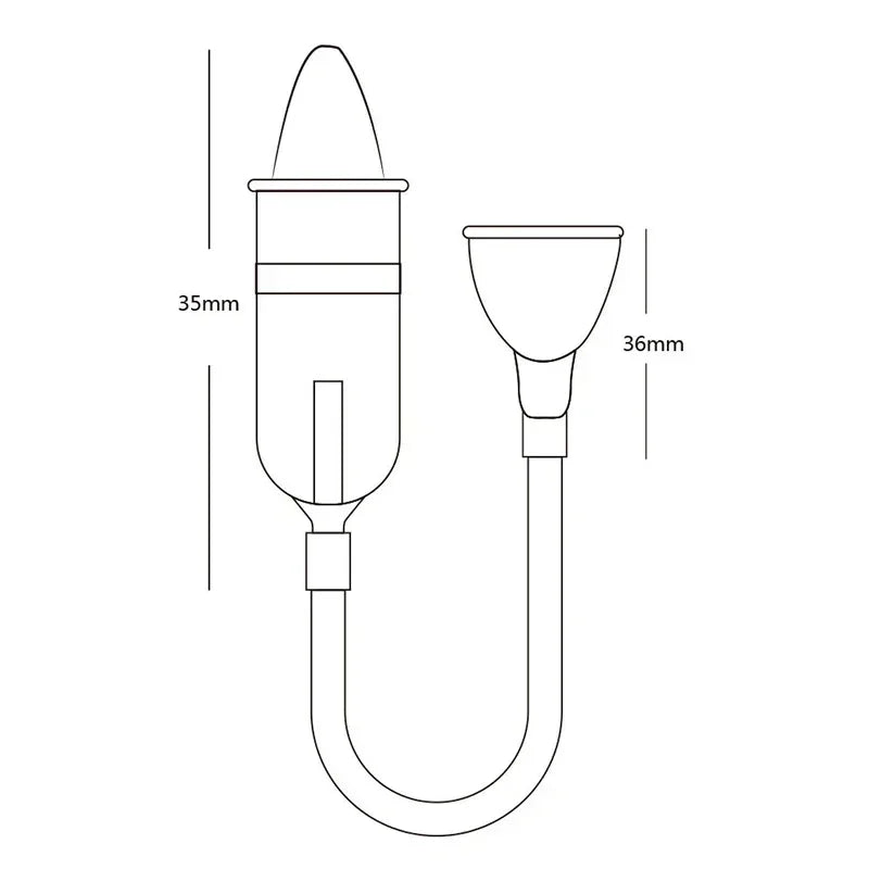 Soft Baby Nasal Aspirator - Gentle Suction Nose Cleaner and Mucus Removal Tool for Newborns and Infants