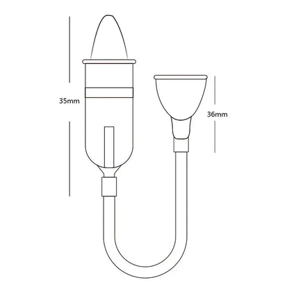 Soft Baby Nasal Aspirator - Gentle Suction Nose Cleaner and Mucus Removal Tool for Newborns and Infants