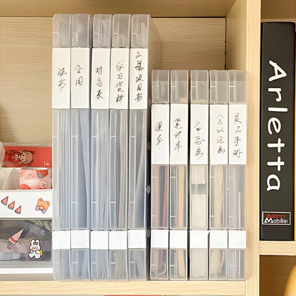 Efficient A4 File Storage Box for Students: Portable Folder & Test Paper Organizer