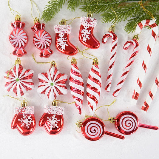 Multicolor Vintage Murano Plastic Sweets – DIY Hanging Ornaments for Christmas, New Year & Party Favors