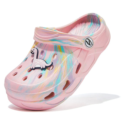 HOBIBEAR Kids Garden Clogs – Cartoon Beach Sandals & Water Shoes for Toddlers, Little Kids & Big Kids
