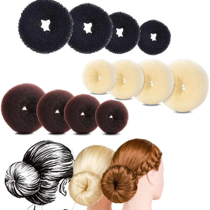 3PCS Hair Bun Donut Set – Easy Magic Foam Styling Tools for Women & Girls