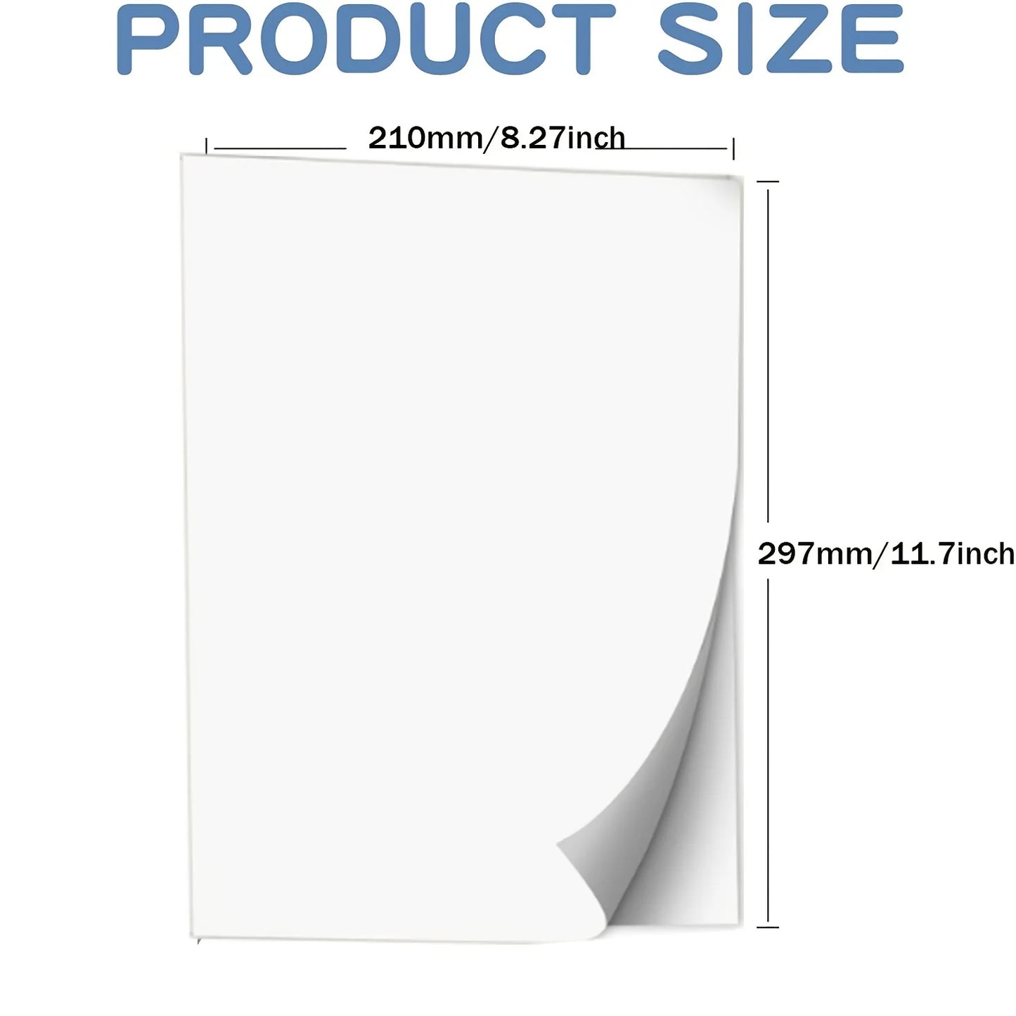 10 Sheets DIY A4 Inkjet Waterslide Decal Transfer Paper: White Clear Laser Waterslide Decal Paper for Inkjet & Laser Printers