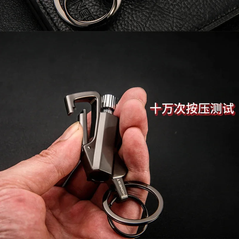 Outdoor Multifunctional Keychain Lighter — Portable Metal Kerosene Ignition Tool for Camping