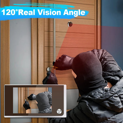 Awapow 3.5" Digital Door Viewer — 120° HD LCD Peephole Camera, 2MP Cat Eye Doorbell Monitor