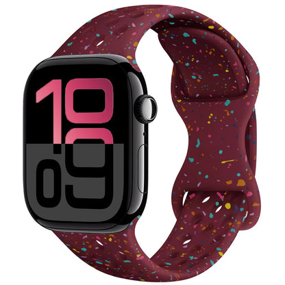 Silicone Apple Watch Strap - Breathable Wristband for Watch 11/10/9/8/7 Ultra 3/2 SE Series 49mm-41mm