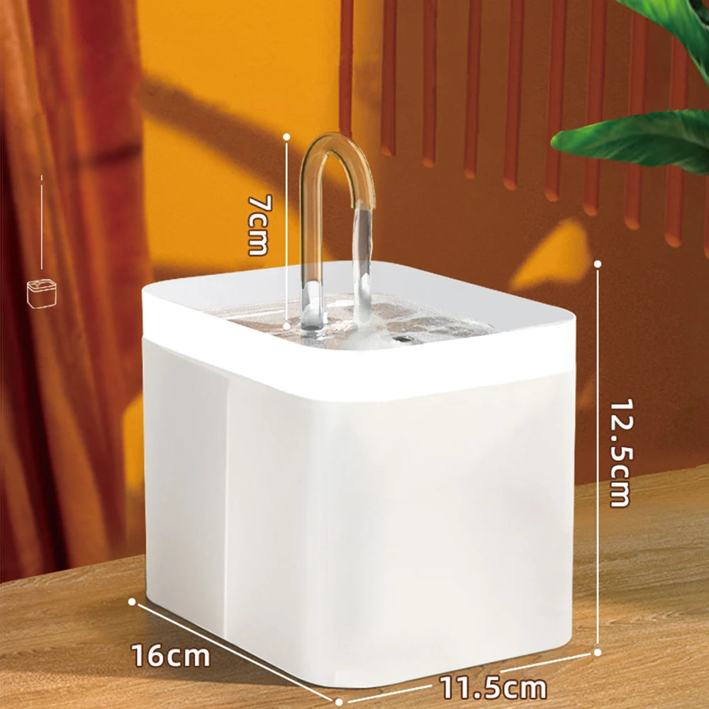 Ultra-Quiet Cat & Dog Water Fountain – Smart 1.5L Automatic Pet Dispenser with Filter & Anti-Burn Pump