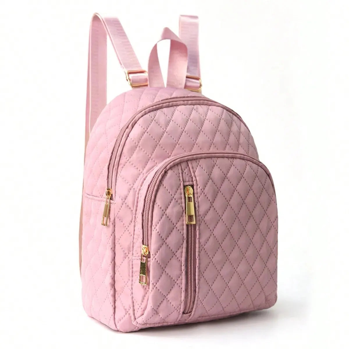 Quilted Pattern Classic Backpack - Stylish and Durable Design