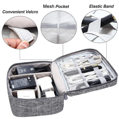 Portable Digital Storage Bag – Waterproof USB Cable Organizer Pouch for Electronics & Accessories