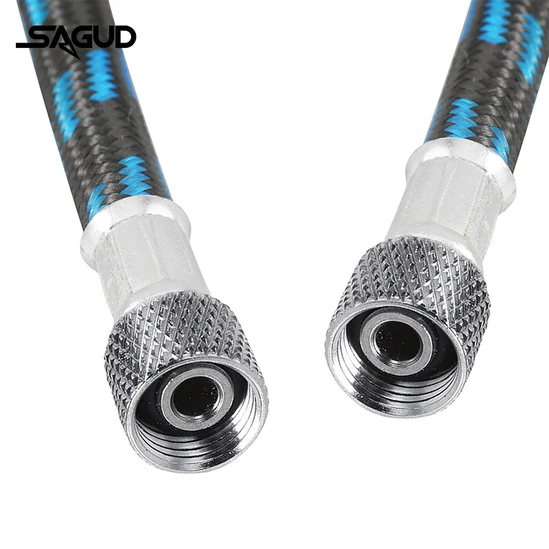 1.8m Nylon Braided Airbrush Hose with 1/8” Thread & 1/8” Male to 1/4” Female Fitting Adapter for Airbrush Accessories