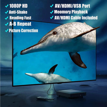 Woopker Mini HD DVD Player – HDMI & RCA, 1080p, PAL/NTSC All Regions, USB 2.0, Breakpoint Memory Home CD Player
