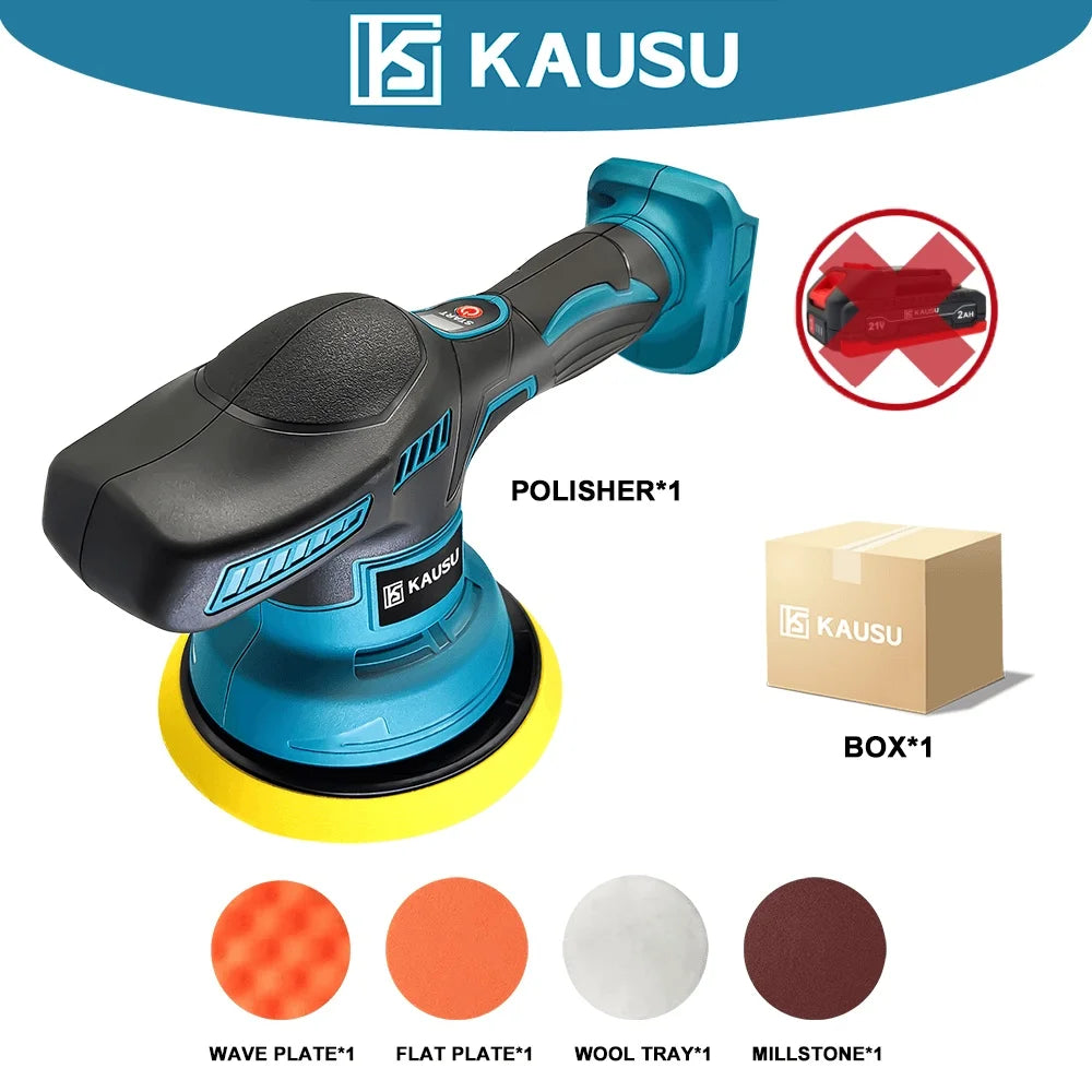 Cordless Electric Car Polisher with Digital Display – Automotive Waxing & Rotary Polishing Tool for Makita 18V Battery (Tool Only, No Battery)