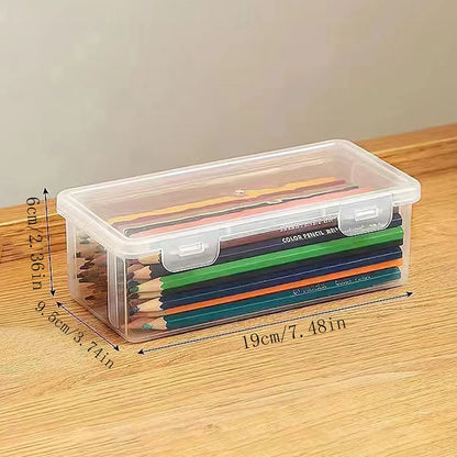 Translucent Pencil Case – Large Capacity, Lightweight & Convenient Pen Box for School Supplies Storage