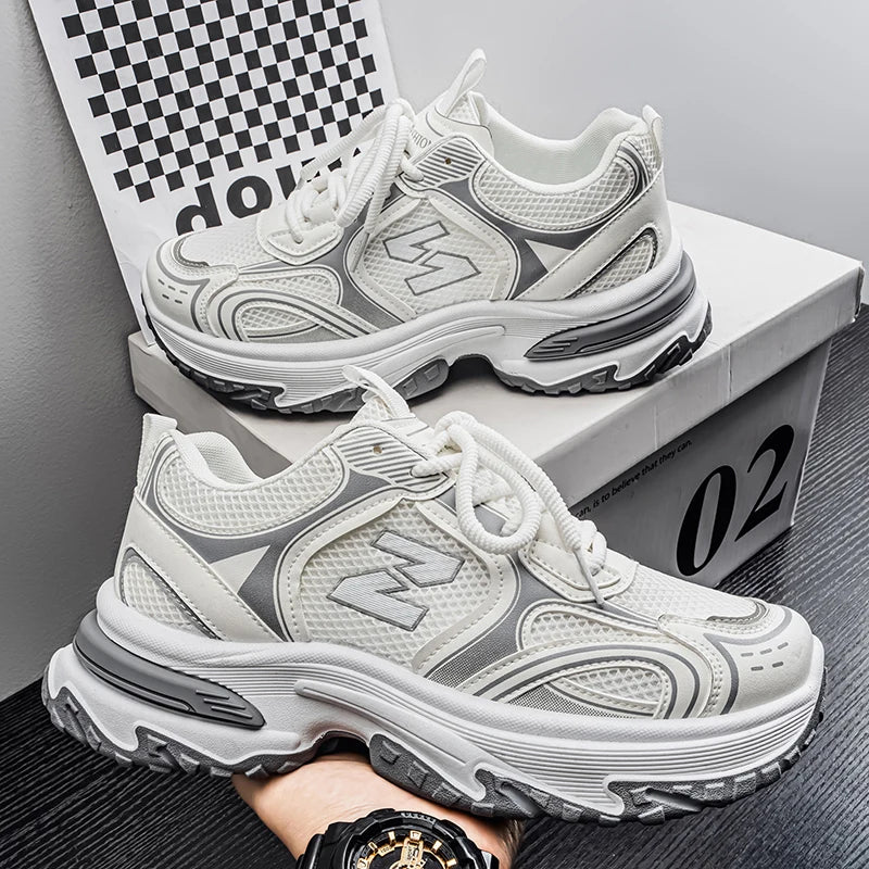 Men’s Casual Outdoor Shoes - Comfortable Hiking Sneakers for Sports, Streetwear & Everyday Wear