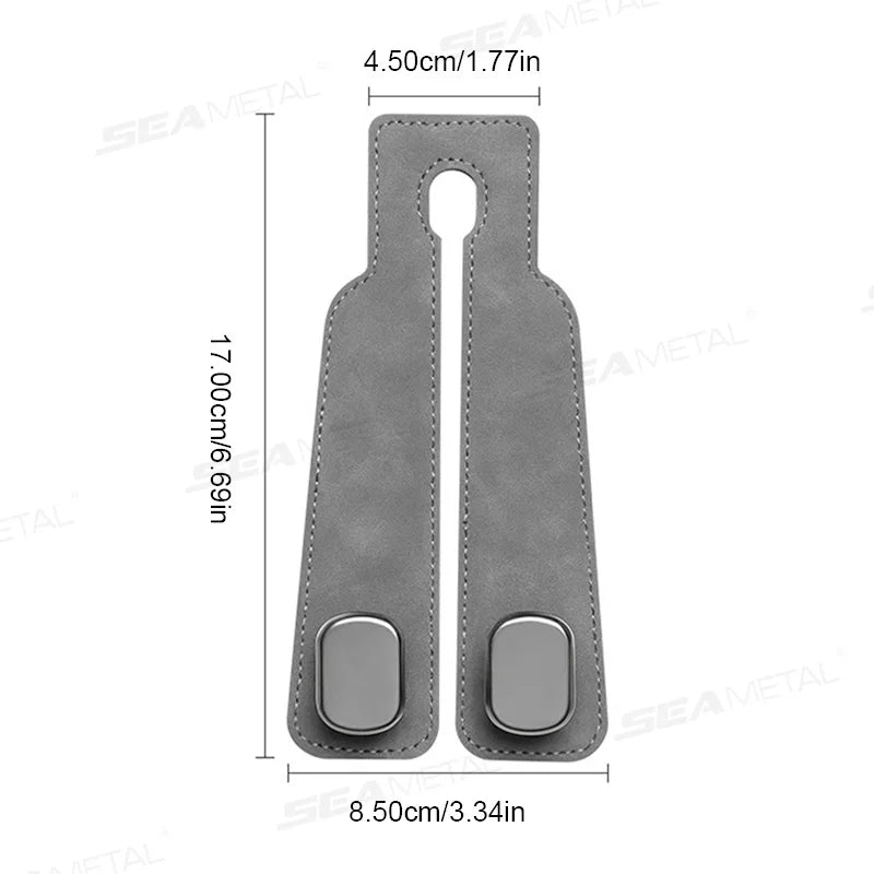 SEAMETAL Car Seat Headrest Hook – Multi-Use Back Seat Organizer & Hanger for Handbags, Purses, Bags & Clothes
