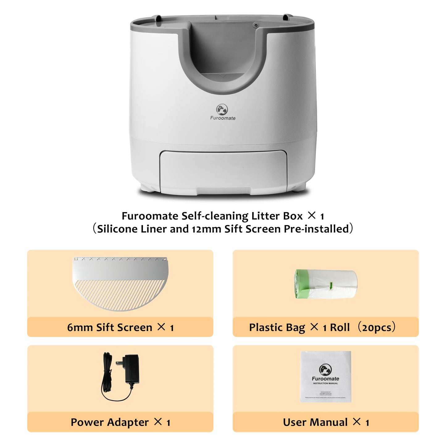 Self-Cleaning Cat Litter Box – Open-Top, Extra Large Capacity with Safety Sensors for Multi-Cat Homes