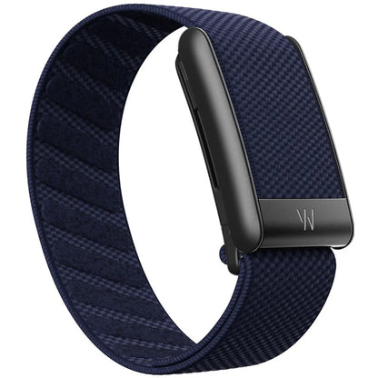 Whoop 5.0 Compatible Nylon Wristband - Black, Silver & Gold Woven Elastic Sports Replacement Strap