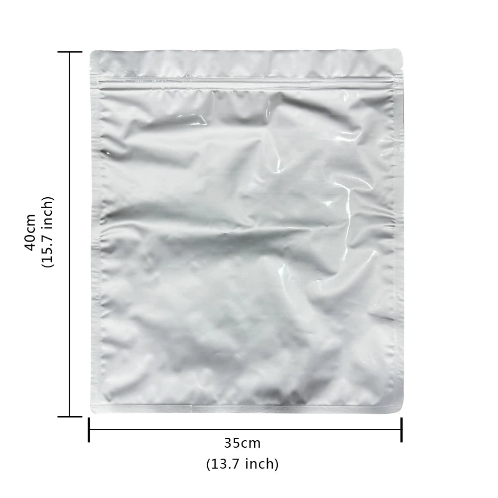 10-Pack 5-Gallon Mylar Bags — Resealable Aluminum Foil Food Storage, Light-Proof & Food-Grade (20"x30")