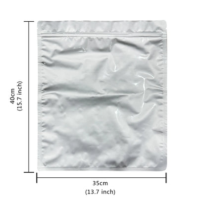 10-Pack 5-Gallon Mylar Bags — Resealable Aluminum Foil Food Storage, Light-Proof & Food-Grade (20"x30")