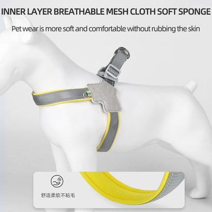 Reflective Pet Dog Harness: No-Pull Vest for Small to Medium Dogs and Cats - Puppy Chest Strap for Pugs, Chihuahuas, Bulldogs