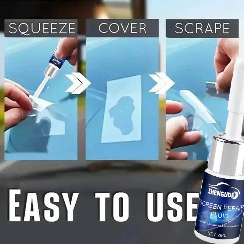 Cracked Phone Screen Repair Liquid - Strong Adhesive Glass Repair Kit for Scratches & Cracks