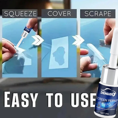 Cracked Phone Screen Repair Liquid - Strong Adhesive Glass Repair Kit for Scratches & Cracks