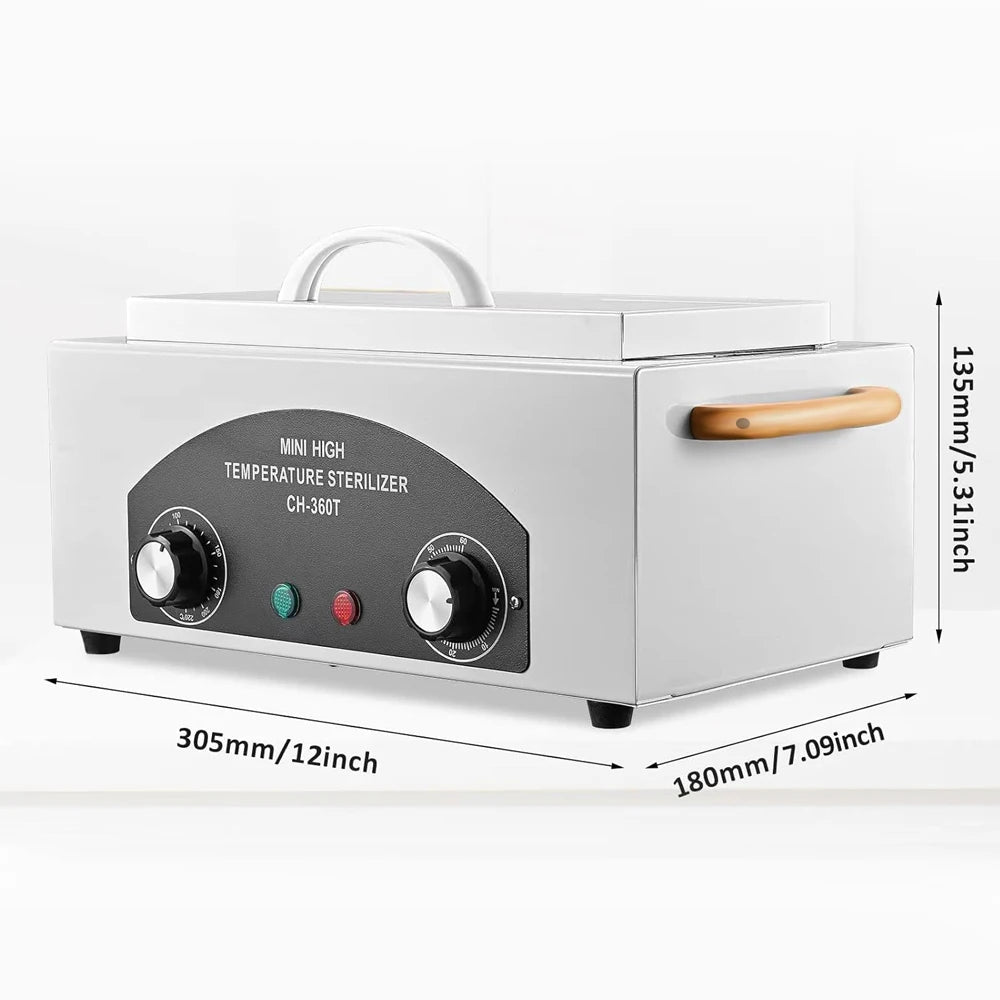 300W Metal Tools Sterilizer - High Temperature Dry Heat Sterilizer for All Metal Nail Tools