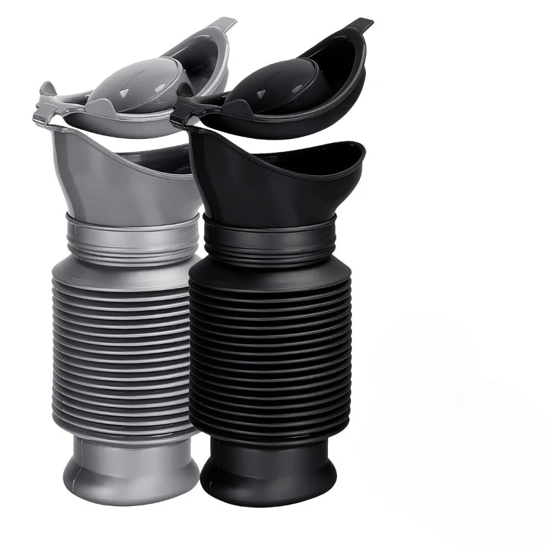 Portable Unisex Urinal Bottle - Leak-Proof Collapsible Emergency Travel Urinal for Men and Women, Ideal for Cars and Outdoor Use