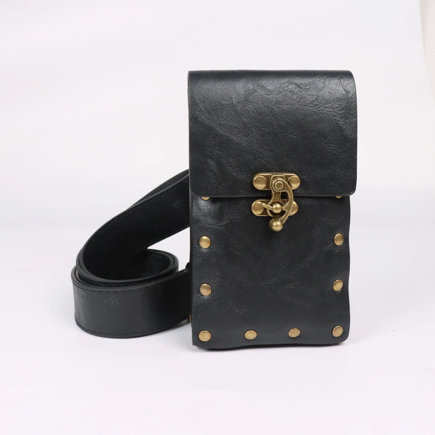 Renaissance Leather Belt Pouch Set – 3 Potion Bottles Holder for Medieval Festival, Halloween Costume