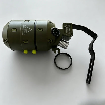 Manual Loading Cylinder Soft Pellet Launcher - Portable Outdoor Activity Shooting Gear with Flip Safety Lock