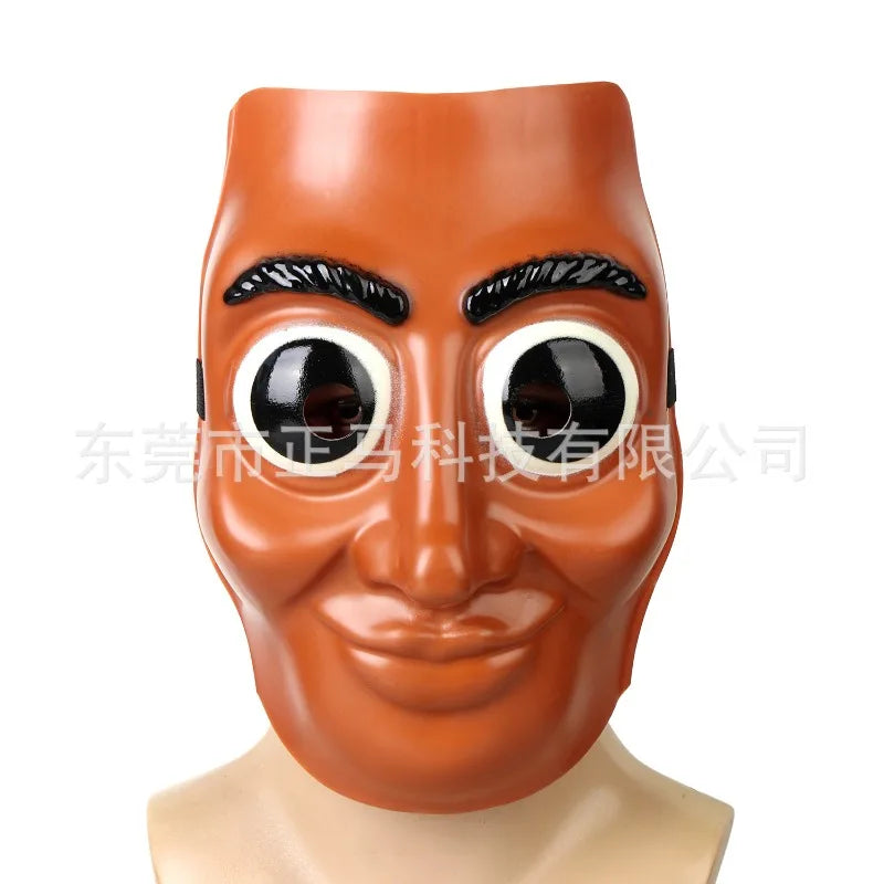 Italian Brainrot Tung Halloween Face Mask — Funny Anime Cosplay Party Accessory