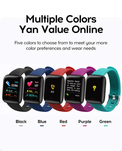Smartwatch for Men & Women – Fitness Monitor, Message Alerts, Compatible with Xiaomi & Huawei, Perfect Birthday Gift